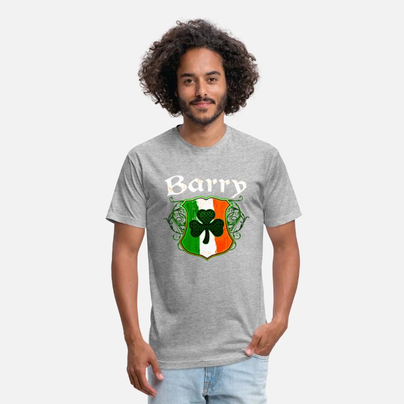 Barry Irish Surname Ireland Flag Shield Shamrock