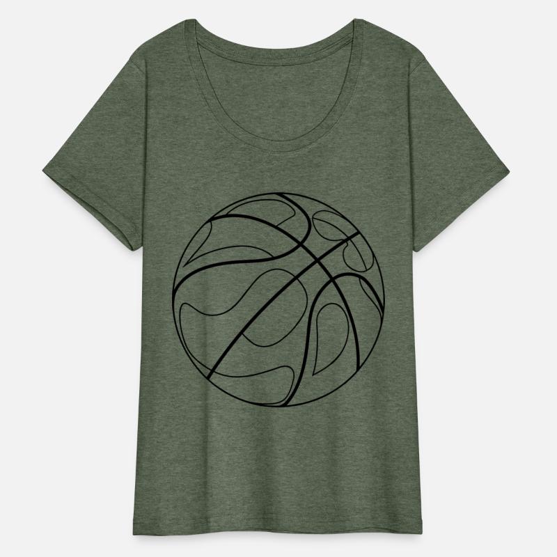 Basketball Ball One Line Drawing