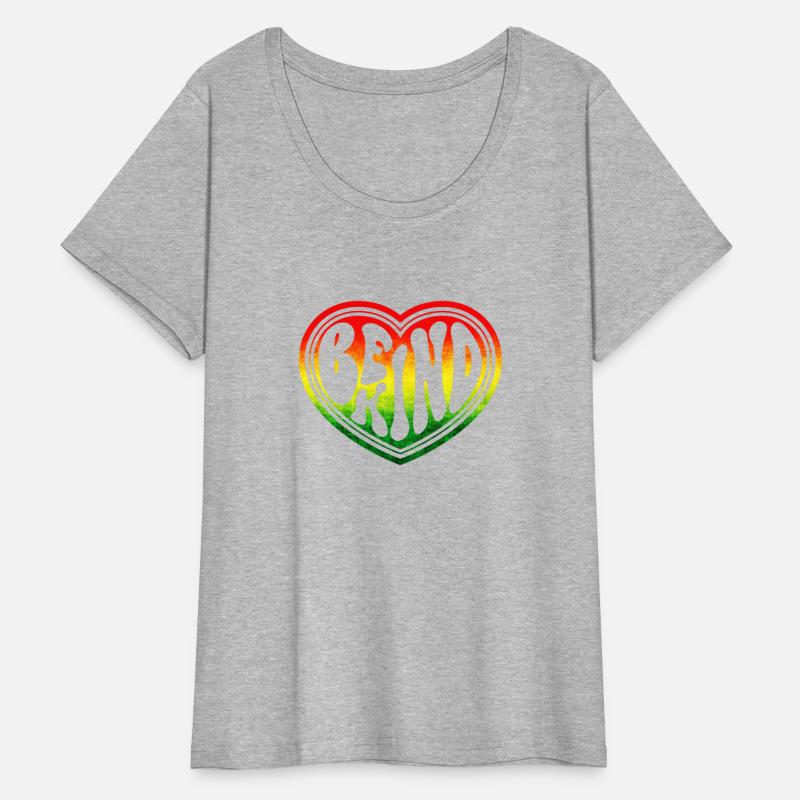 Be Kind Rasta Ombre Groovy Heart
