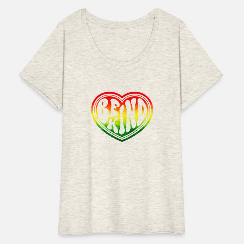 Be Kind Rasta Ombre Groovy Heart