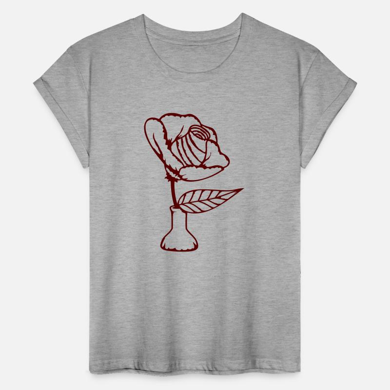 Beautiful Rose Vase Flower Leaf Romantic Symbol