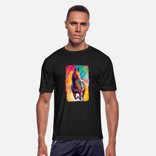 Beautiful Wild Horse Running Art