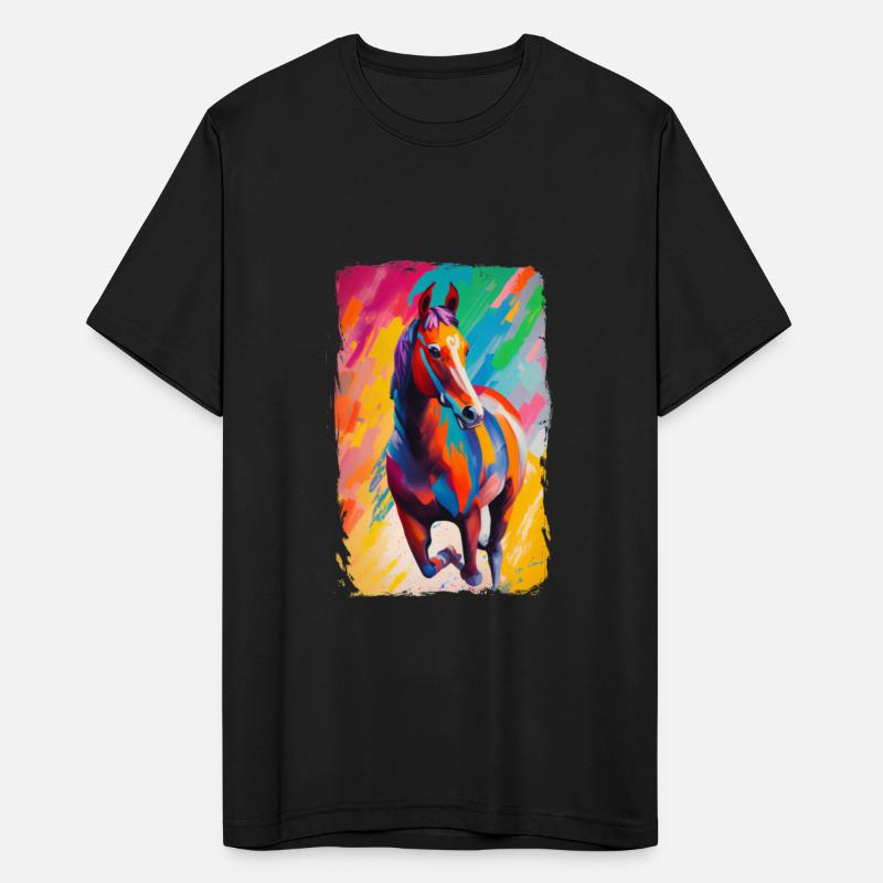 Beautiful Wild Horse Running Art