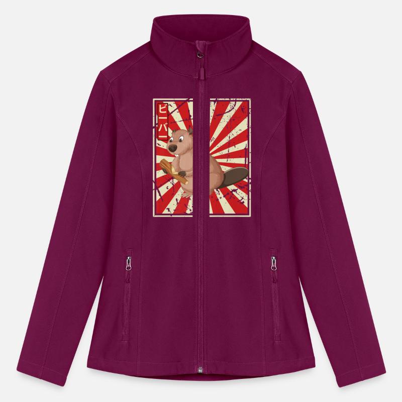 Beaver Retro Kawaii Vintage Rodent Animal Anime Ja