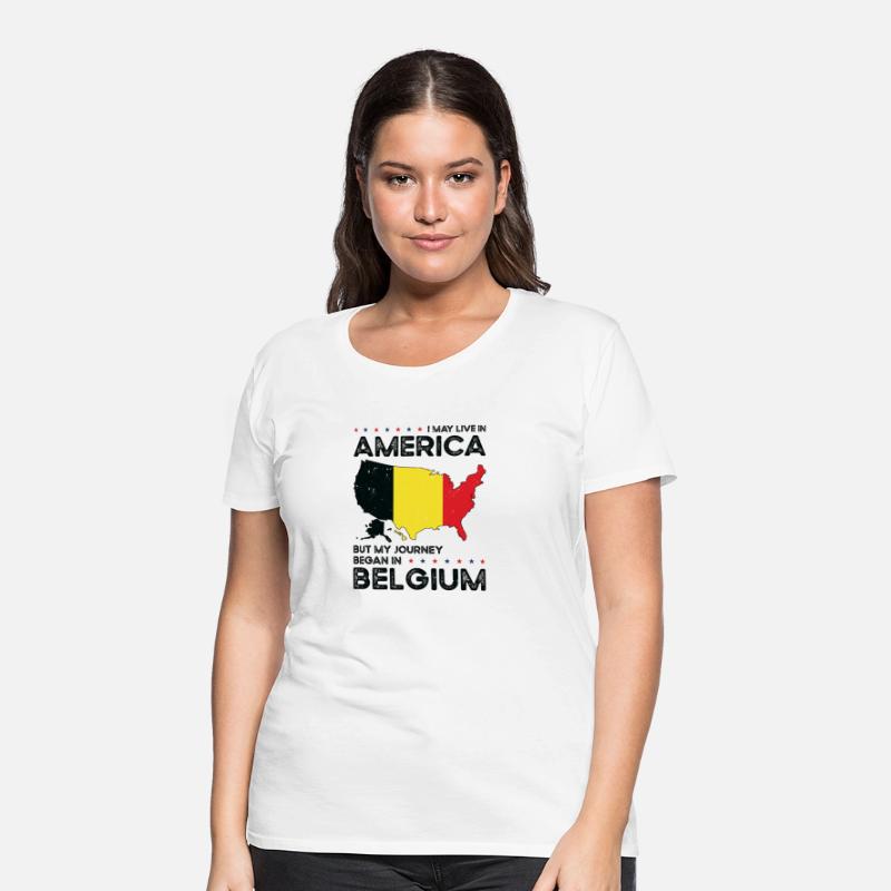 Belgian American Patriot USA Grown Belgium US Flag