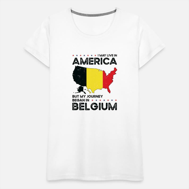 Belgian American Patriot USA Grown Belgium US Flag