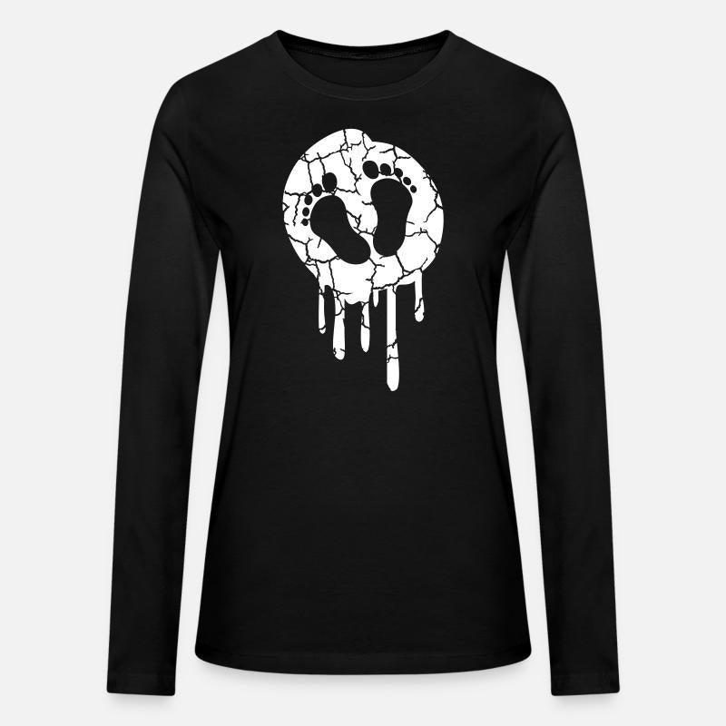 Belly 2 Feet Footprint Pregnant Woman Pregnancy