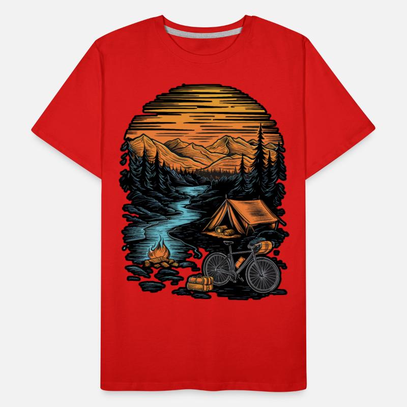 Bicycle Camping Mountains Nature Excursion