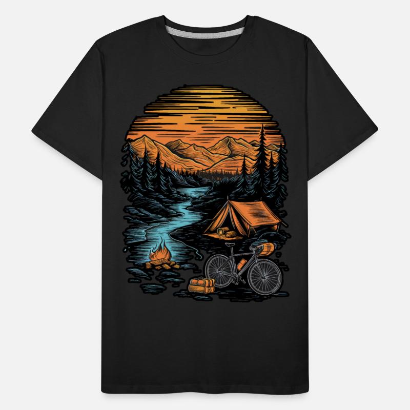 Bicycle Camping Mountains Nature Excursion