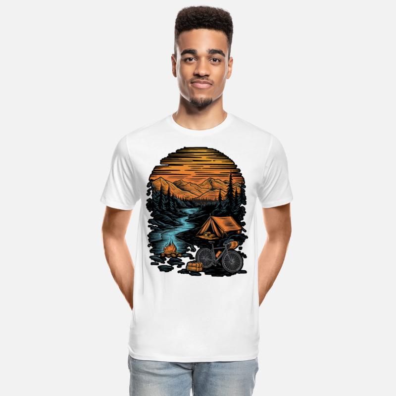 Bicycle Camping Mountains Nature Excursion