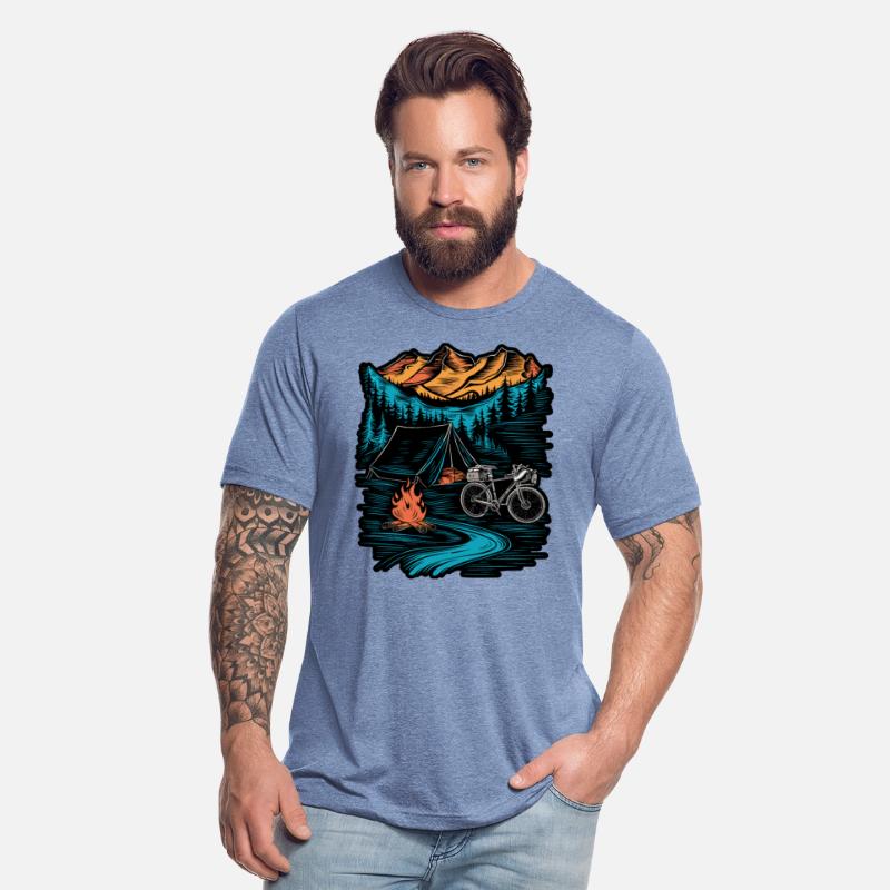 Bicycle Camping Mountains Nature Excursion