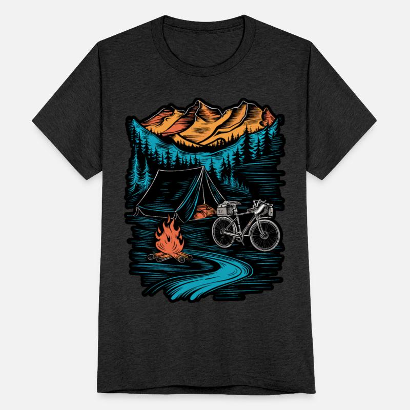 Bicycle Camping Mountains Nature Excursion