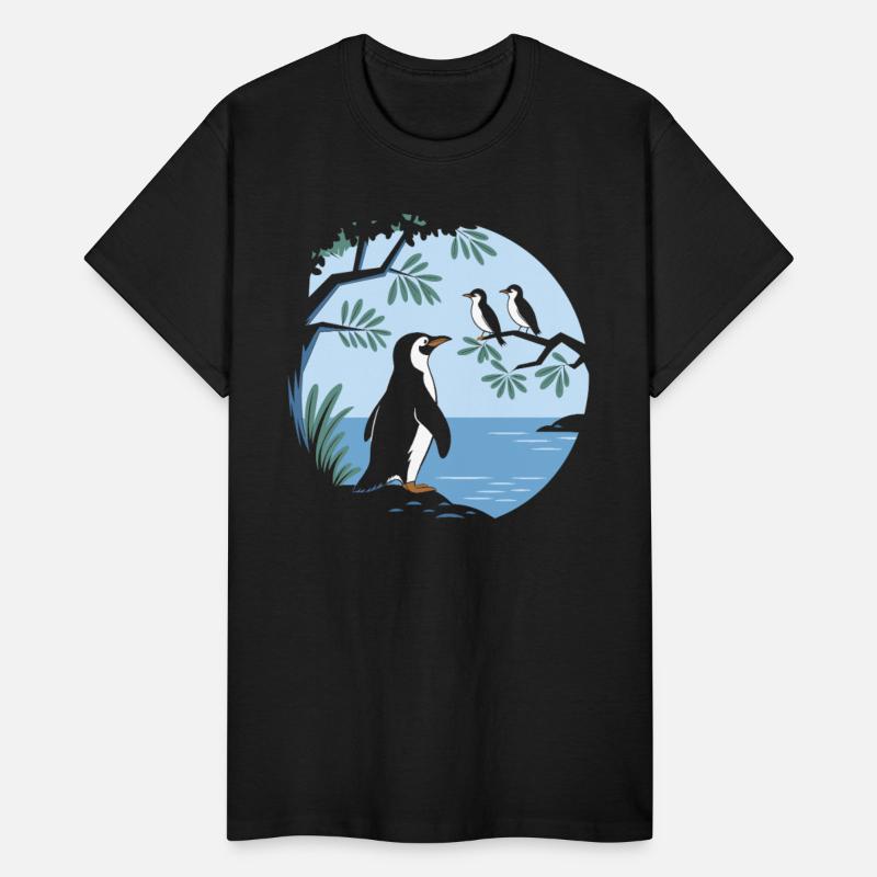 Birdwatching Penguins Nature Scene