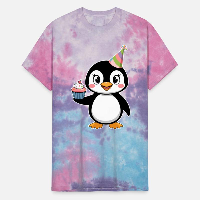 Birthday Joyful Penguin With Cupcake