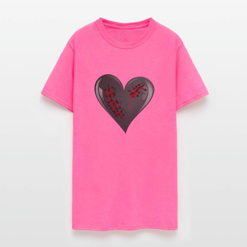 Black Bleeding Cut Open Broken Heart Valentine