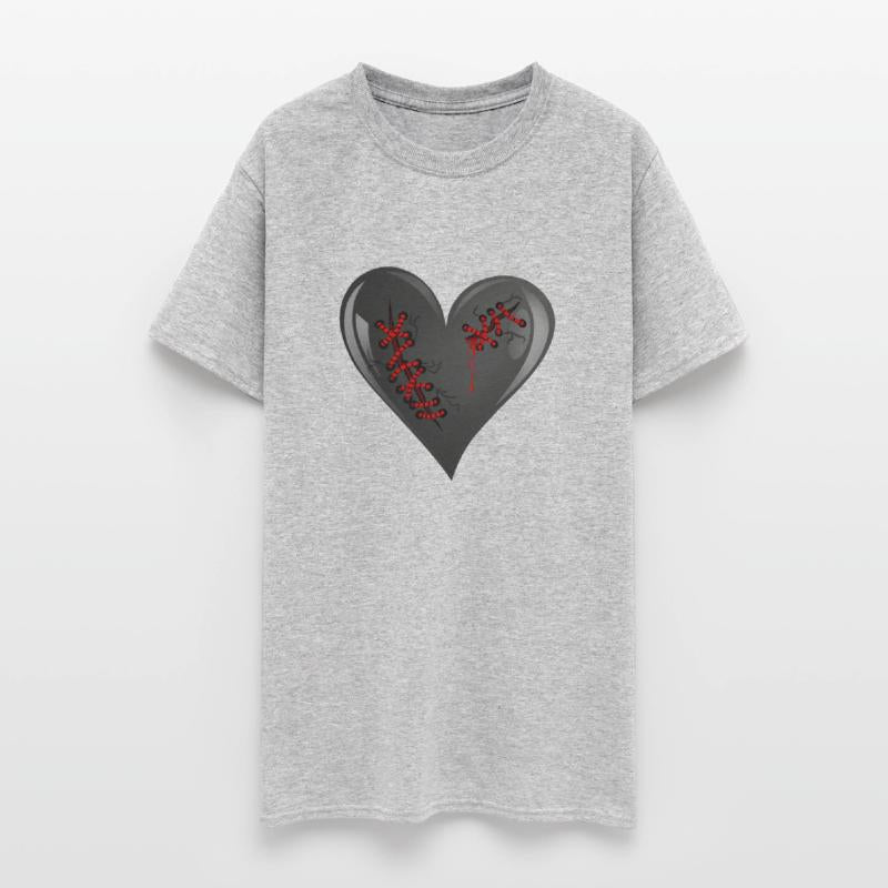 Black Bleeding Cut Open Broken Heart Valentine