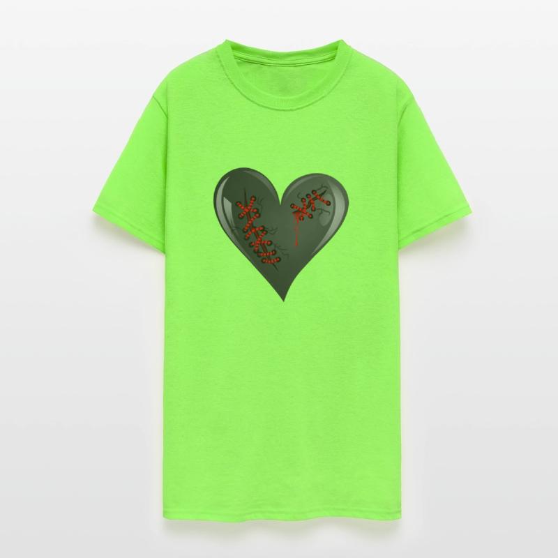 Black Bleeding Cut Open Broken Heart Valentine