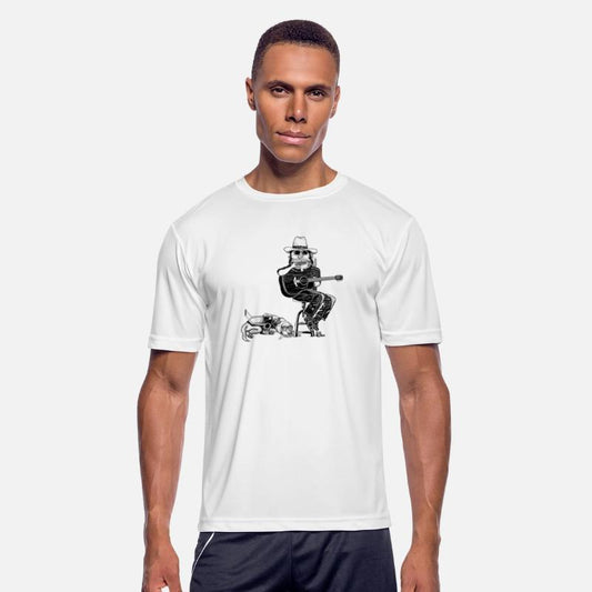 Blind Blues Musician and Guide Dog