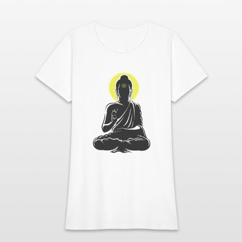 Buddha enlightened with Miracle Third Eyes