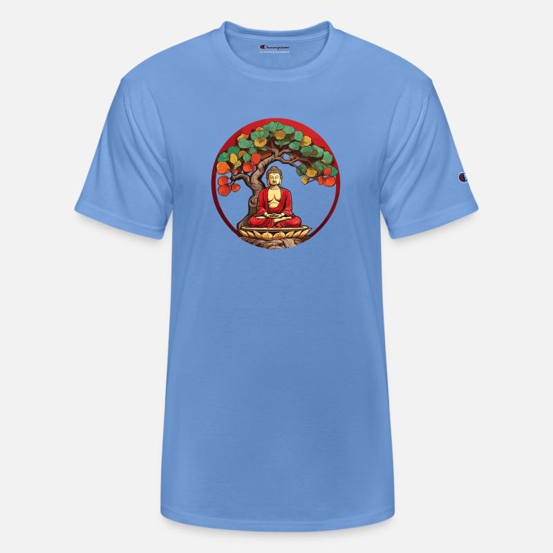 Buddha Under Reggae Colored Bodhi Tree