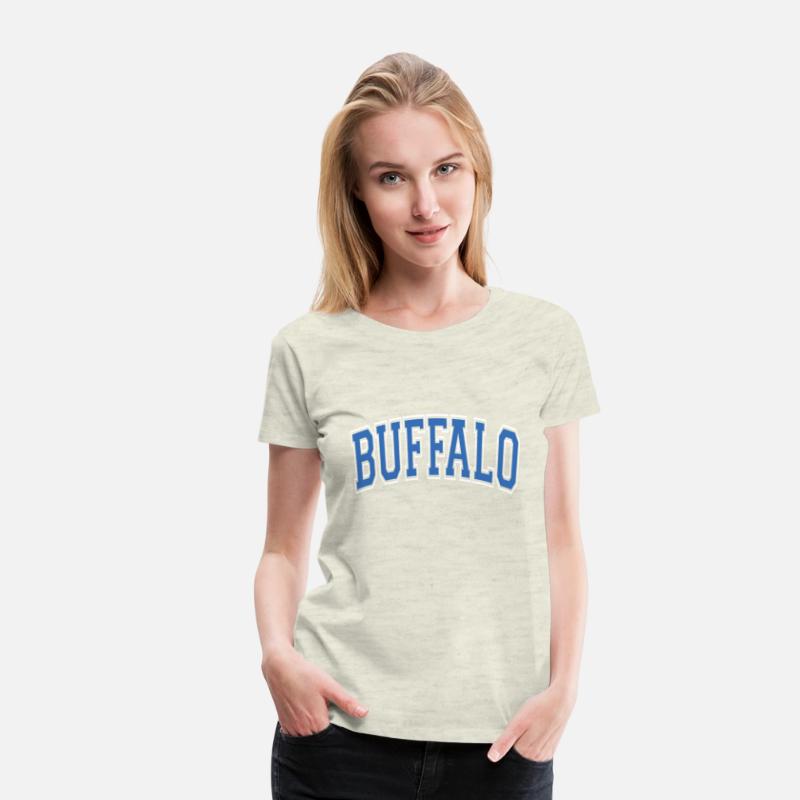 Buffalo New York Varsity Style Blue Text