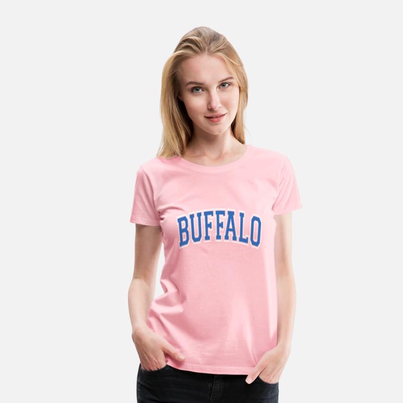 Buffalo New York Varsity Style Blue Text