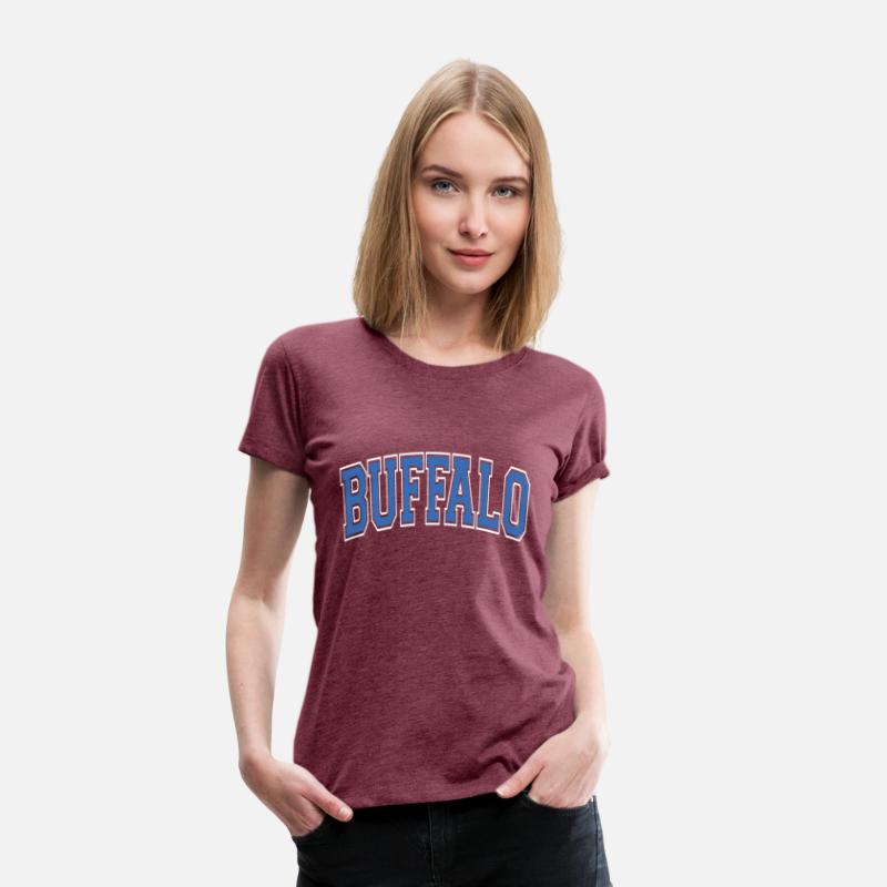 Buffalo New York Varsity Style Blue Text