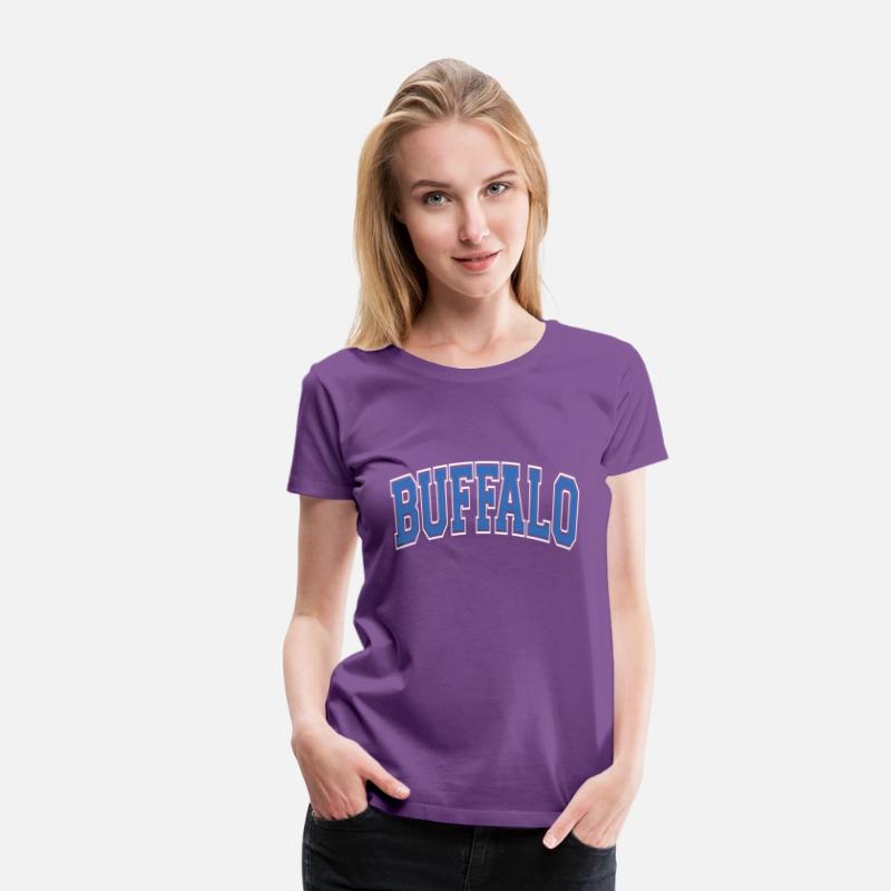 Buffalo New York Varsity Style Blue Text