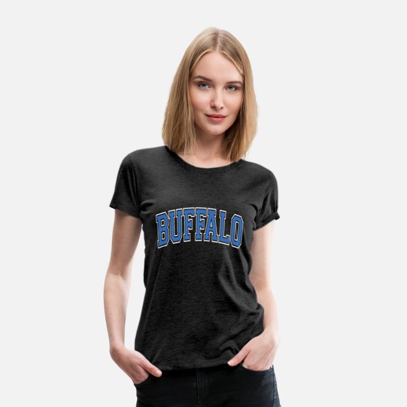 Buffalo New York Varsity Style Blue Text