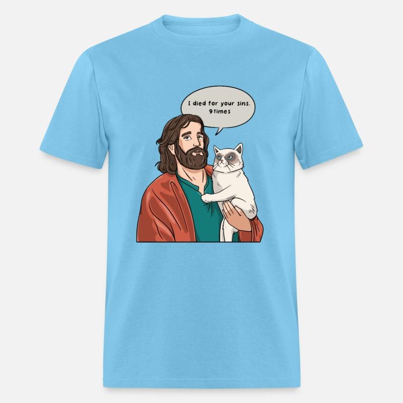 Cat as Jesus Humour for a Christian Cat Pet Lover