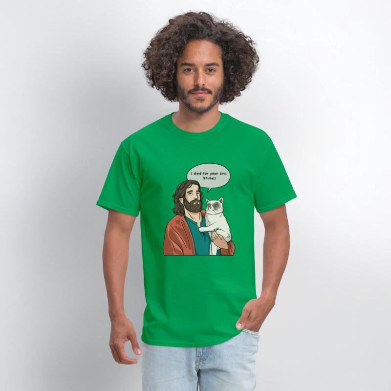 Cat as Jesus Humour for a Christian Cat Pet Lover