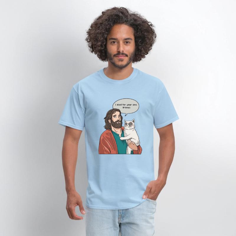 Cat as Jesus Humour for a Christian Cat Pet Lover