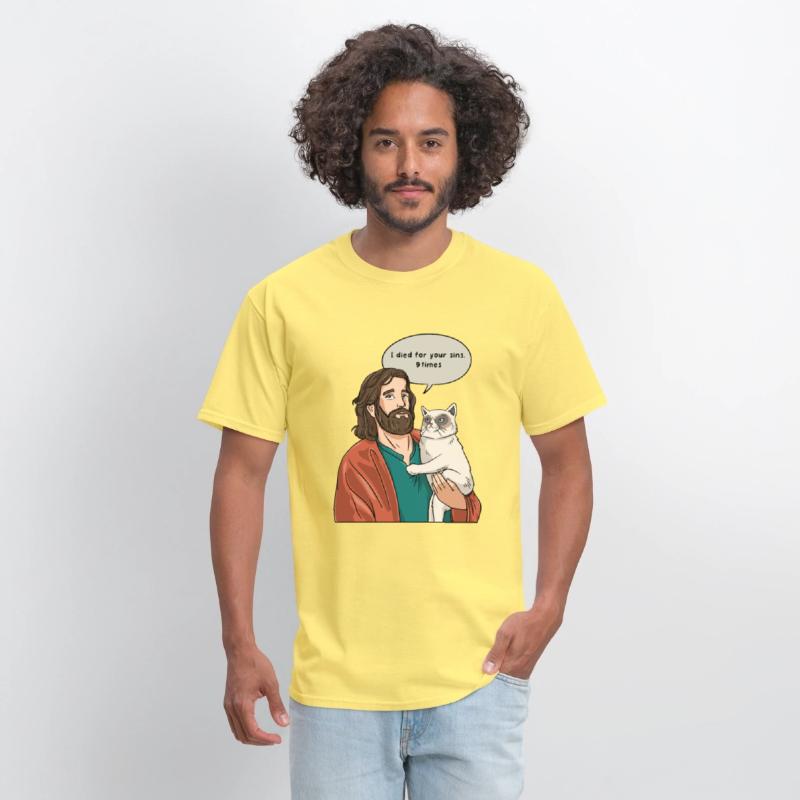 Cat as Jesus Humour for a Christian Cat Pet Lover