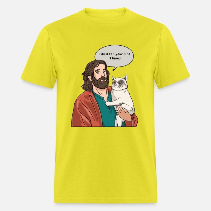 Cat as Jesus Humour for a Christian Cat Pet Lover