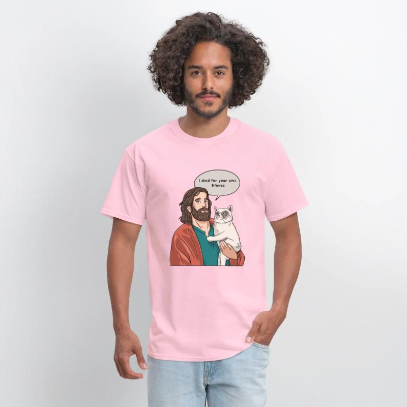 Cat as Jesus Humour for a Christian Cat Pet Lover