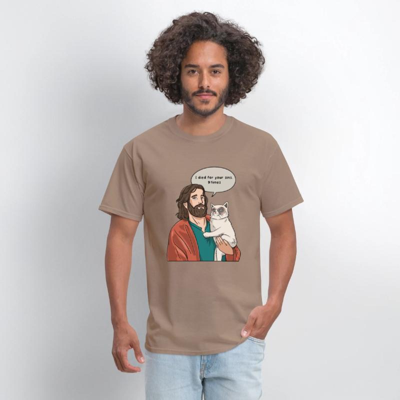 Cat as Jesus Humour for a Christian Cat Pet Lover