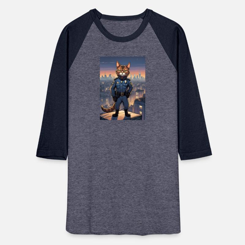 Cat painting red black cat Police Cat