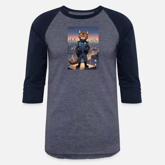 Cat painting red black cat Police Cat