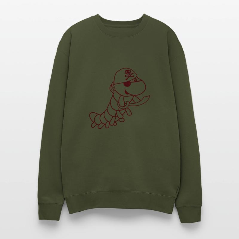 Caterpillar Evil Pirate Sailor Funny Cute Comic