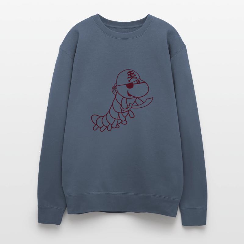 Caterpillar Evil Pirate Sailor Funny Cute Comic