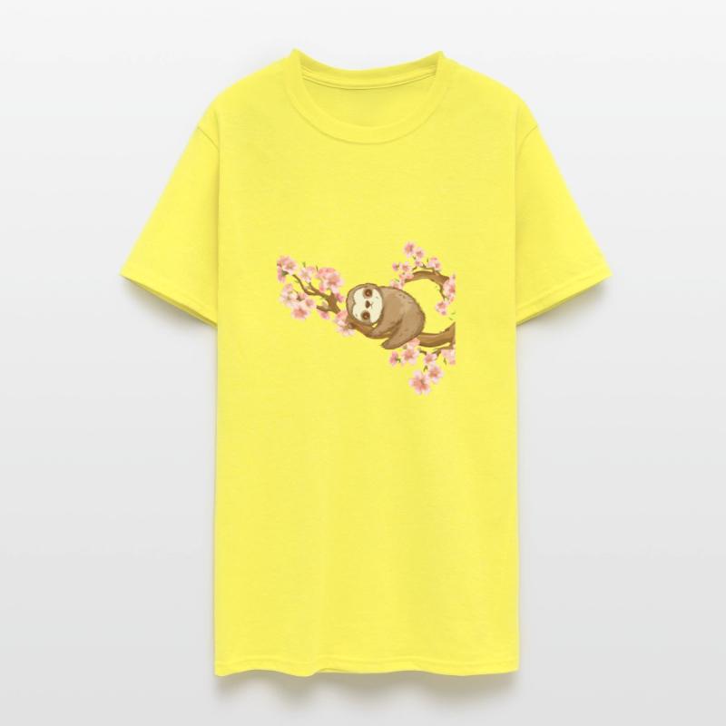 Cherry Blossom Tree Japanese Art Sloth Lover