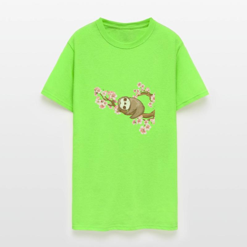 Cherry Blossom Tree Japanese Art Sloth Lover