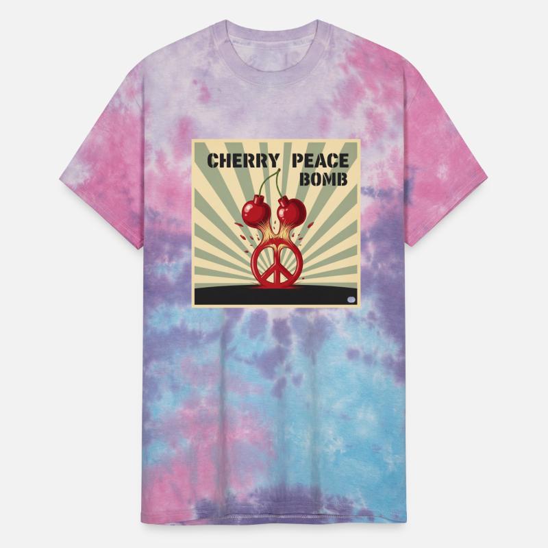 Cherry Peace Bomb – Explosive Retro Pop Art Tee