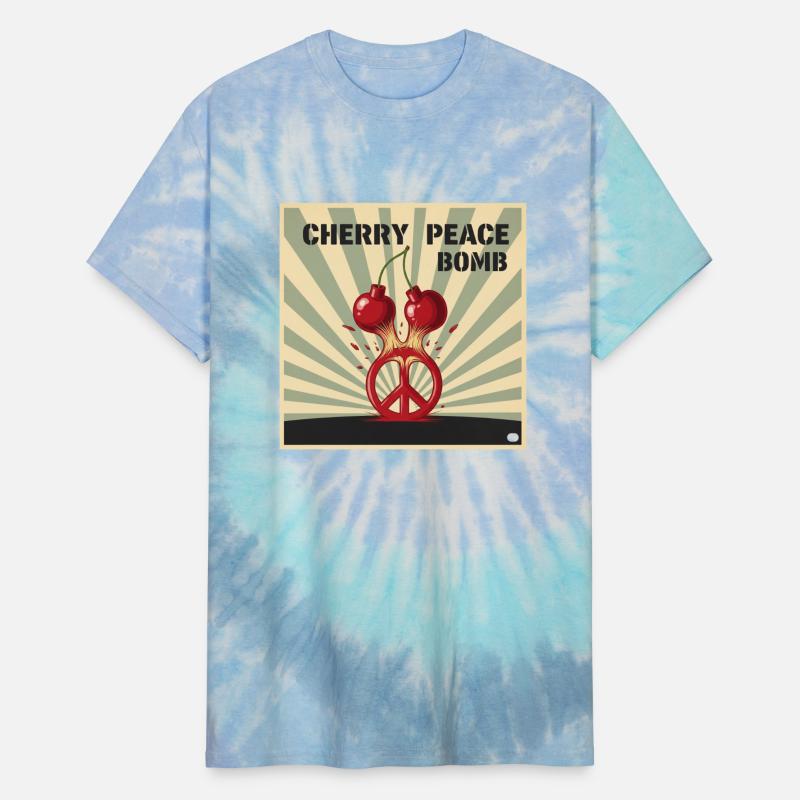 Cherry Peace Bomb – Explosive Retro Pop Art Tee