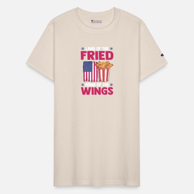 Chicken Wings USA Flag - Land Of The Fried Wings