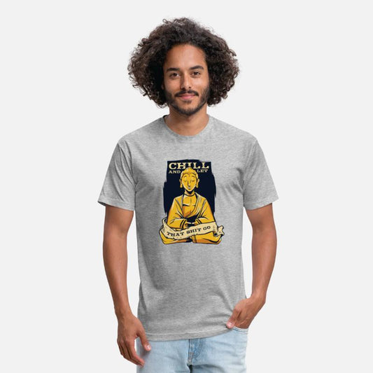 Chill And Let That Shit Go Buddhist Statue Symbol