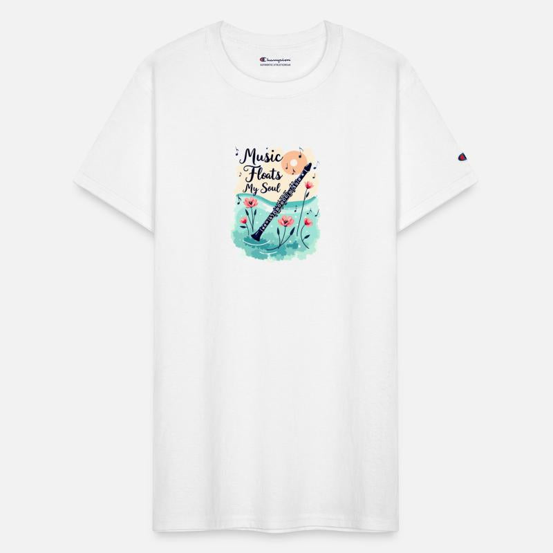 Clarinet with flowers - Music Floats My Soul