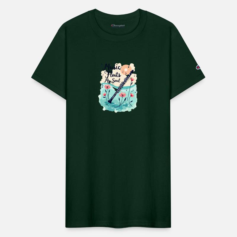 Clarinet with flowers - Music Floats My Soul