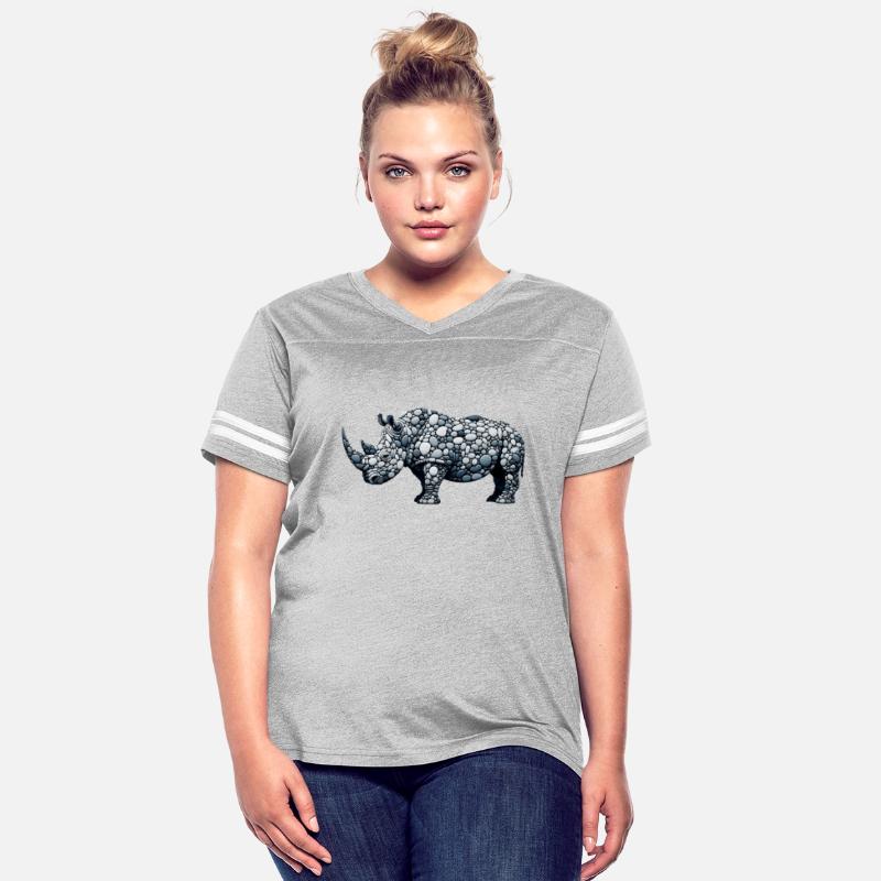 Cobblestone Rhino - Pebble Art