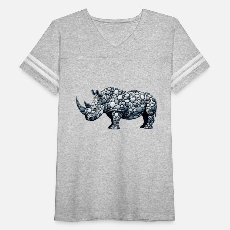 Cobblestone Rhino - Pebble Art